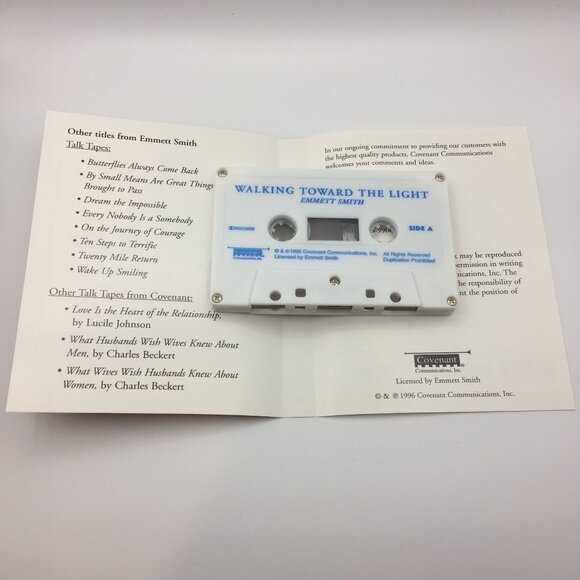 Walking Toward the Light My Fight With Cancer Emmett Smith LDS Audio Cassette - Picture 2 of 5